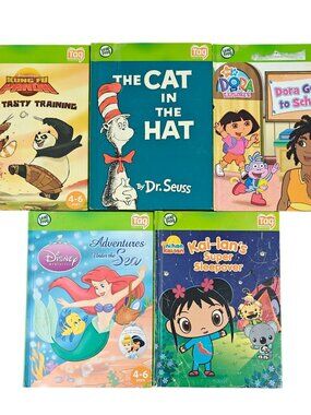 LeapFrog Tag Reader Books Lot Of 5 Ages 4-6 Activity Learning Storybooks NO PEN